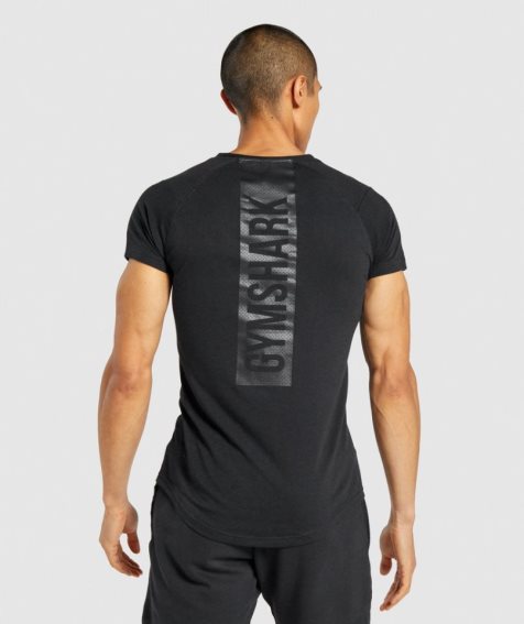 Men's Gymshark Bold T-Shirts Black | NZ 4WIFUT